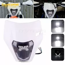 For Yamaha WR250F WR450F CRF YZF DRZ EXC Supermoto LED Headlight Fairing White (For: Yamaha WR250X)