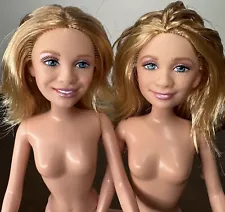 Mary Kate and Ashley Olsen Dolls Nude Lot Mattel 2001 Y2K Twins Winning London