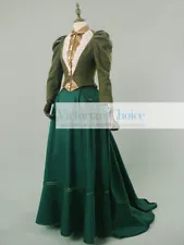 Victorian Edwardian 1900s Dress Downton Abbey Titanic Suit Halloween Costume 801