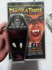 NEW Custom Designer Dracula Fangs Alpha One Thermoplastic Vampire Teeth MEDIUM