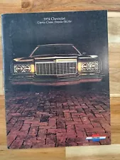 1974 Chevy Caprice Impala Bel Air Dealr Sale Brochure 74 Convertible Coupe Sedan