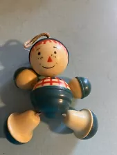 Vintage 1950’s Plastic Raggedy Andy Doll Crib Toy For Baby