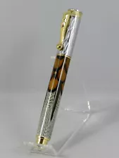 Handmade Rollerball Pen made with Ringneck Pheasant Feathers. A great gift! #64