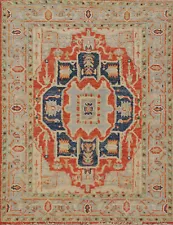 Elegance Redefined Hand-Knotted Wool Heriz Serapi 3x4 ft Rug