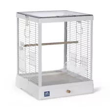 Prevue Pet Products Clear View Glass Bird Cage Crystal Palace for Small Birds...