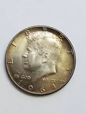 1964 KENNEDY HALF DOLLAR 90% SILVER-TONED