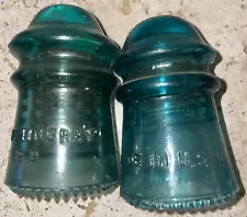 New Listing2 HEMINGRAY No 9 PATENT MAY 2 1893 glass telephone Pony insulator