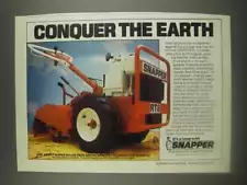 1985 Snapper RT8 Rear Tine Tiller Ad - Conquer The Earth