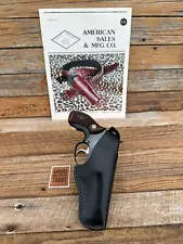 American Sales / Kirkpatrick Black Leather Holster for 3" 36 Chiefs Special