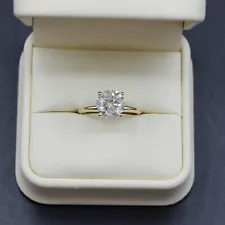 2.56CT BIG HUGE NATURAL REAL DIAMOND SOLITAIRE ENGAGEMENT WEDDING RING 14K SZE 7