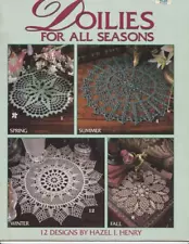 Doilies For All Seasons Crochet Pattern Leaflet ~ 12 Doily Designs