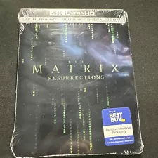 The Matrix Resurrections [SteelBook] [4K+ Blu-Ray + Digital] Brand New For Sale