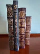 4 NEW Easton Press Leather Bound Books Of The 100 Greatest Ever Written Series