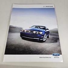 2012 Ford Mustang GT 40-page Car Sales Brochure Catalog Dealership Booklet