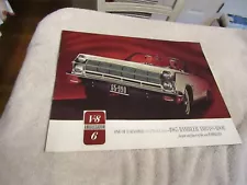 Vintage 1965 American Motors AMC Rambler Ambassador V-8 6 Sales Brochure NOS