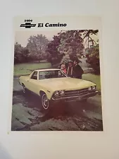 Original 1969 Chevrolet El Camino Sales Brochure Catalog Chevy SS