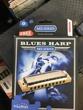 Blues Harp MS-Series Hohner Key Of G Harmonica Unused