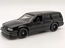 Hot Wheels CUSTOM Volvo 850 Estate Wagon Wheel Swap Real Rubber Tires Riders