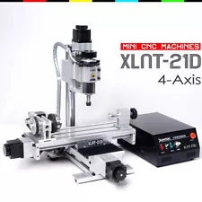 2023 4 axis mini CNC machine XC21D cnc engraving milling machine with ballscrew