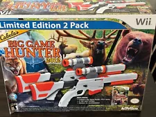 Cabela's Big Game Hunter 2012 Limited Edition 2 Pack for Nintendo Wii CIB RARE