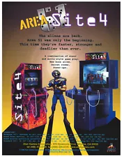 Area 51 Site 4 by Time Warner Video Arcade Flyer / Brochure / Ad