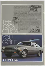 1978 TOYOTA CELICA Color Print Advertisement GT Liftback Automobile