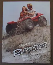 Vintage Rupp Ruppster Mini Dune Buggy Color Advertising Brochure 8.5 X 11