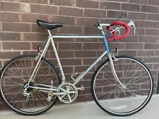 Vintage Raleigh Record Road Bike 63.5cm Frame Suntour Groupset Silver