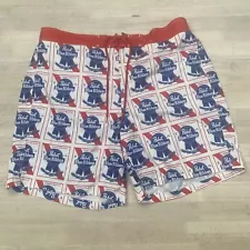 Pabst Blue Ribbon Swim Trunks Sz XL 40 / 42