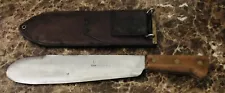 WW2 WWII USMC Boyt 42 Chatillon NY Machete Bolo Knife With 1942 Leather Sheath