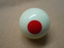 2 1/8" Aramith White/Red Dot Individual Replacement Bumper Pool Table Ball 2 1/8