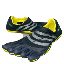 Adidas Adipure Trainer Five Finger Shoes Blue Yellow Men's Size 11.5