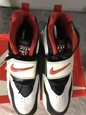 Nike Air 2017 Diamond Turf 309434-105 Deion Sanders 49ers White Red Black Sz 9.5