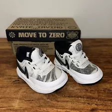 N.I.B Nike Kyrie Irving 8 Mercury White Black Shoes Sneakers Size 2C DQ8081 101