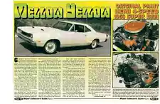 1969 DODGE HEMI SUPER BEE ~ GREAT 4-PAGE ARTICLE / AD