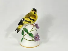 Porcelain Bell With Siskin Bird Handle By Peter Barrett 1987