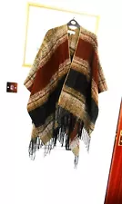 Womens Wool cape poncho coat One size Immaculate