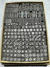 J390 Metal Letterpress Type - 19th Cent Borders & Arrows - 12 pt - 232 pcs