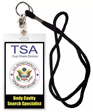 TSA ID/Security Badges Novelty HALLOWEEN COSTUME MOVIE PROP