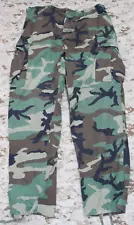 USMC Marine Corps Issue Pants Combat Trousers M81 Woodland Camo BDUs Large Long