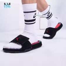 Nike Jordan Hydro Retro Slide Sandals Black Red FD7674-001