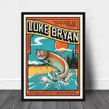 Luke Bryan Bridge stone Arena (5/6/17) Poster, Reprint Poster, Home Decor