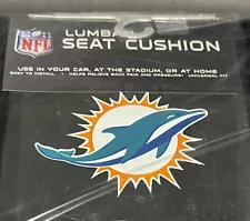 NEW NFL Team Logo Lumbar Seat Cushion Miami Dolphins