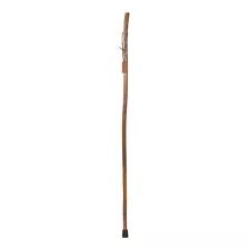 Brazos Free Form Hickory Wood Walking Stick 58 Inch Height