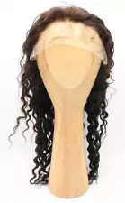 13x4 Lace Front Chocolate Brown 100% Human Hair Wig Deep Wave 26 Inch