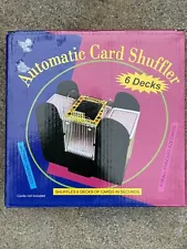 6-Deck Casino Automatic Card Shuffler for Blackjack, UNO, Poker Card Games