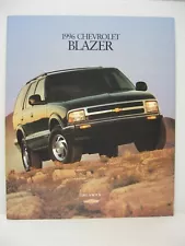 1996 Chevrolet Blazer LS LT Truck Dealer Sales Brochure Catalog