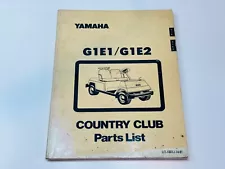 OEM Original Factory 1980 Yamaha Golf Car Cart Parts List Manual Electric 36V G1