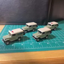 Military Sale! Convoy Of 4 Toyota Land Cruisers 1:64 Scale Vehicles