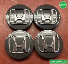 Set of (4) 06-24 DARK CHARCOAL GRAY Honda Center Cap (2 3/4") (For: Honda CR-Z)